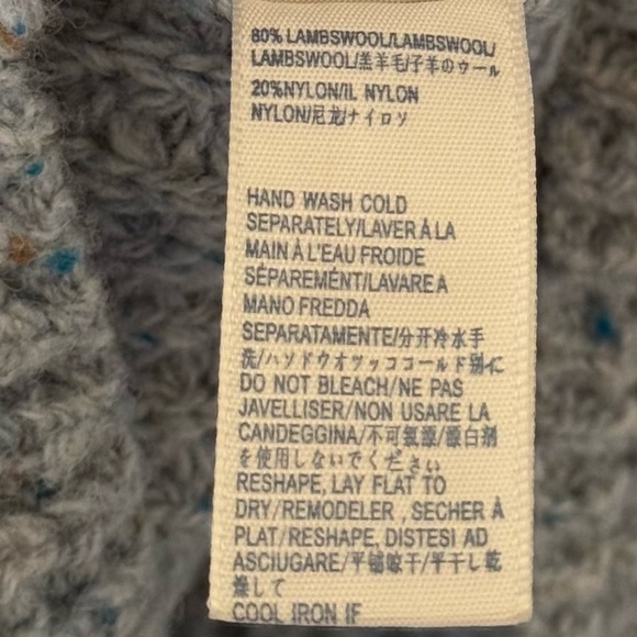 REBECCA MINKOFF DRACO SWEATER LIGHT BLUE MULTI SIZE SMALL - Picture 8 of 8